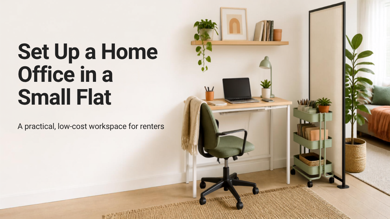 Budget-friendly home office ideas for a small rental